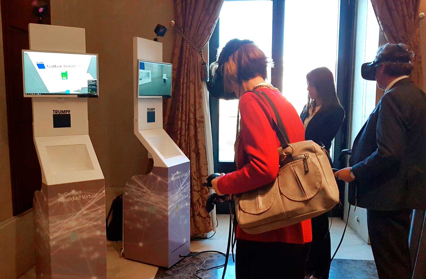 demostración de producto mediante realidad virtual