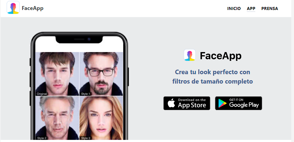 Aplicación FaceApp